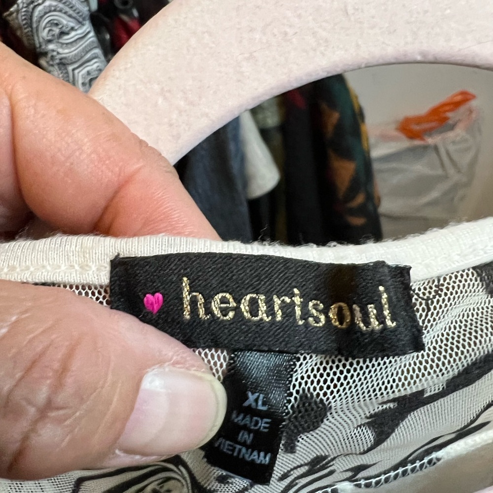 HeartSoul Black and White Blouse
